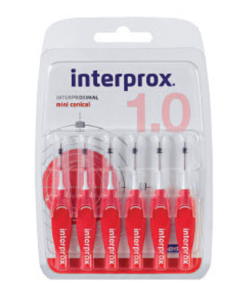 Cây chải kẽ răng Interprox 4G, MiniConical 1 mm, size 2 (Vỉ 6 cây)