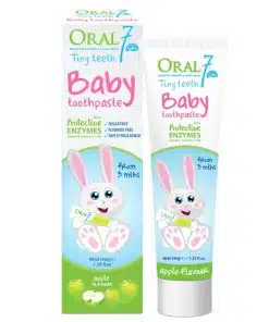 Kem đánh răng trẻ em an toàn khi nuốt Oral7 Tiny Teeth 40ml (Cho bé từ 3 tháng - 3 tuổi)