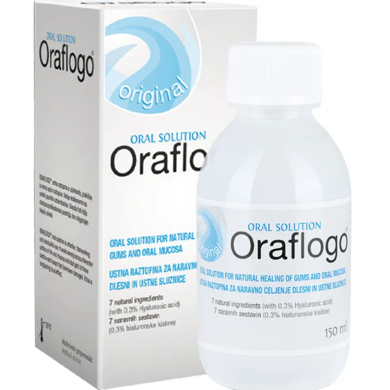Nước súc miệng ORAFLOGO Solution đậm đặc điều trị các vấn đề nghiêm trọng ở miệng