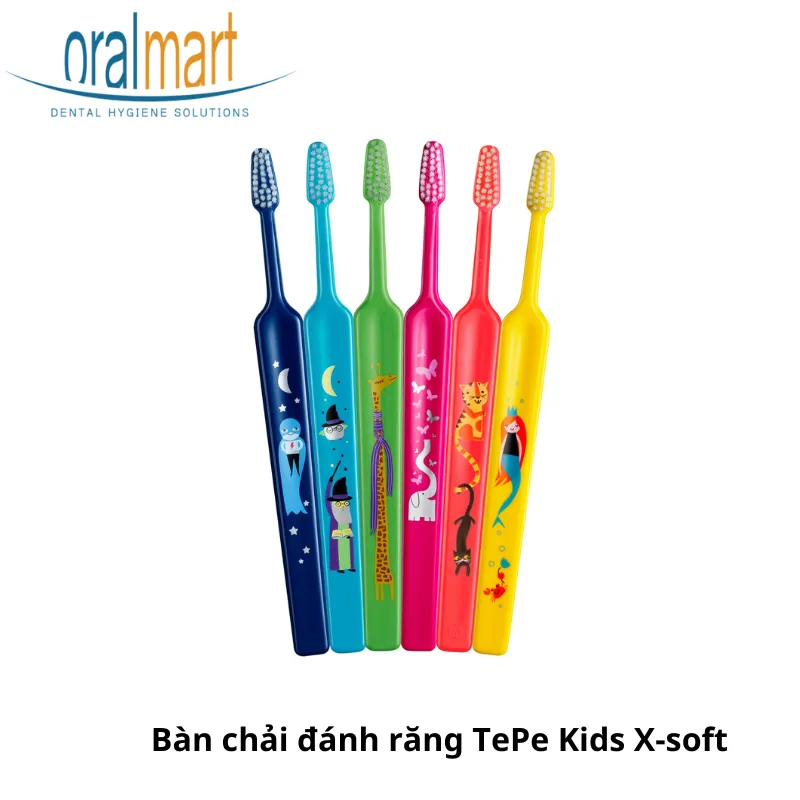 Bàn chải đánh răng TePe Kids X-soft cho trẻ em từ 3 tuổi