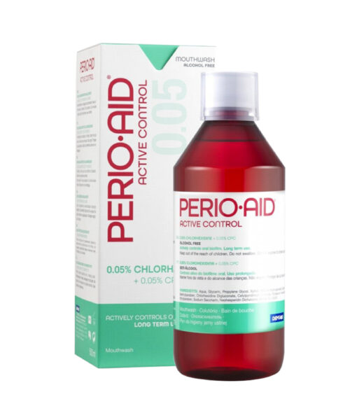 Nước súc miệng Perio-Aid Active Control kiểm soát mảng bám, chai 500ml
