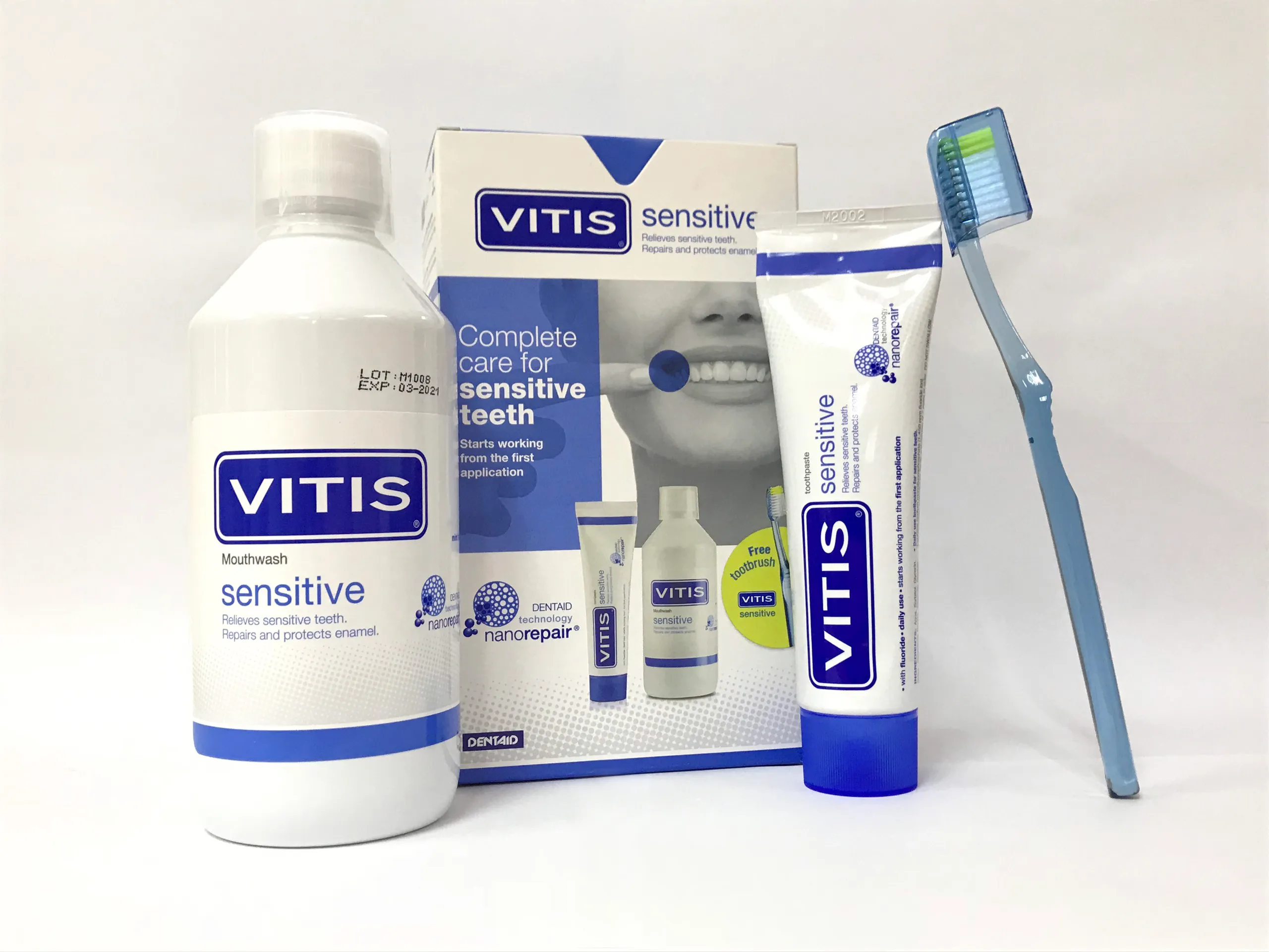 Bộ sản phẩm VITIS Sensitive chăm sóc răng ê buốt