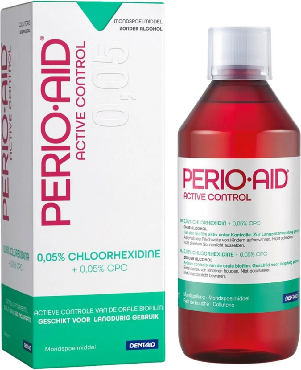 Nước súc miệng Perio-Aid Active Control kiểm soát mảng bám 