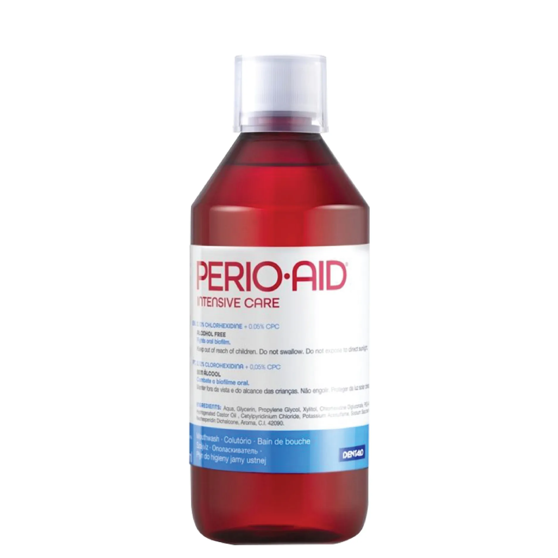 Nước súc miệng Perio-aid Intensive Care là dung dịch kháng khuẩn chuyên biệt, sử dụng cho trước hoặc sau phẫu thuật răng miệng