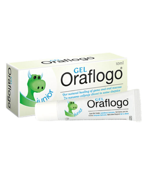 Gel bôi đặc biệt Oraflogo điều trị sưng viêm, lở loét áp tơ, mụn rộp, nhiệt miệng cho trẻ em và thanh thiếu niên, tuýp 10ml